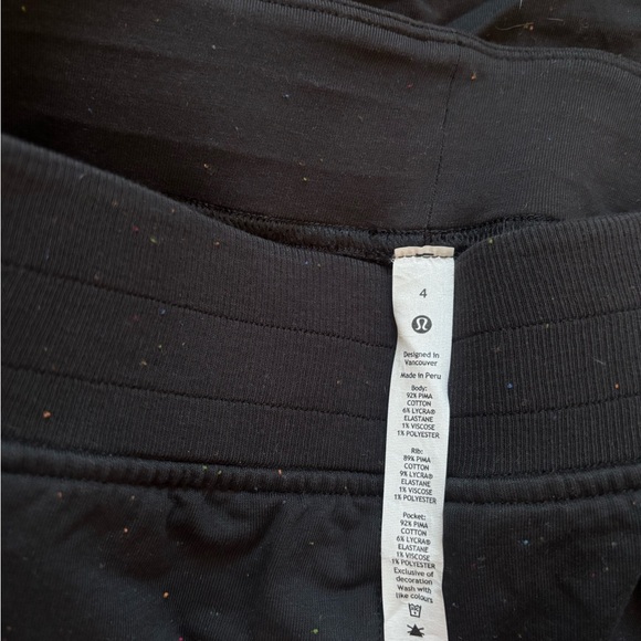 Lululemon Black Speckled Joggers - Picture 4 of 4